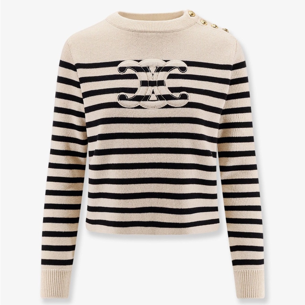 Celine CREW NECK SWEATER IN WOOL - US Medium